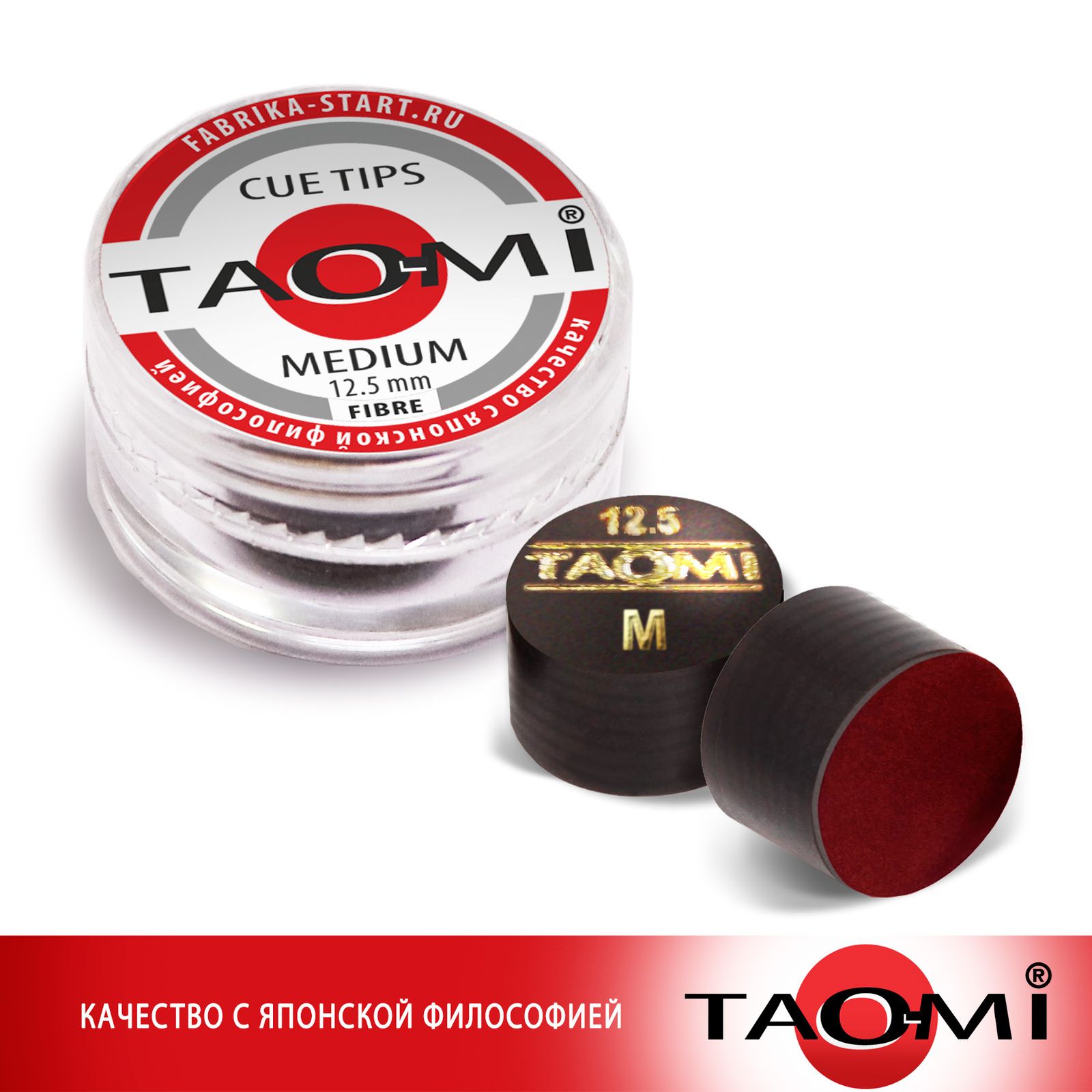 Наклейка для кия TAO-MI 12,5мм, Medium с фиброй фото №5