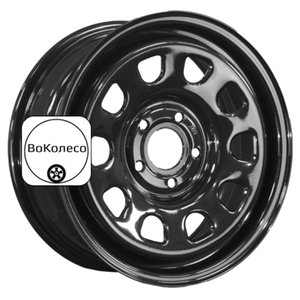 6,5x16/5x114,3 ET40 D66,1 Nissan Qashqai/ X-Trail/ Toyota Rav4 Semicircle Gloss Black (LTM) ZEPP 4х4