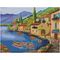 Almaz qaşlarla mozaika \ Алмазная мозаика \ Diamond painting Алмазная мозаика ТРИ СОВЫ "Город у моря", 40*50см, холст на деревянном подрамнике, картонная коробка