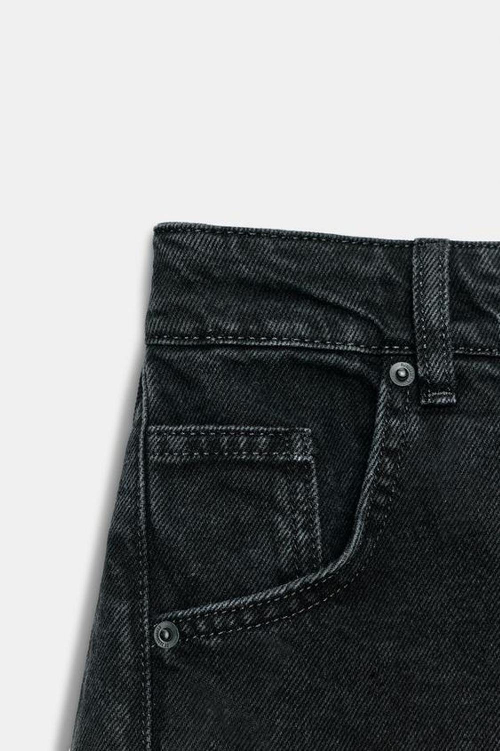 ZARA ДЖИНСЫ BALLOON-FIT С НИЗКОЙ ПОСАДКОЙ — ZW COLLECTION, ЧЕРНЫЙ