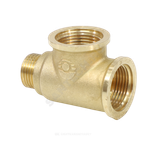 Тройник латунь переходной Ду 20х20х15 (3/4"х3/4"х1/2") ВР/ВР/НР VALFEX VF.134.L.034.034.012