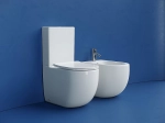 Унитаз напольный Ceramica Nova Metropol CN4001T белый, с крышкой микролифт, с бачком, безободковый, слив-торнадо