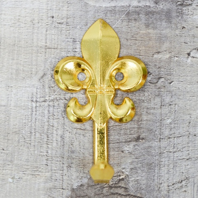 Крючок 1-рожковый "Цветок" 2730 золото