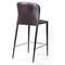 Полубарный стул Albert коричневая кожа