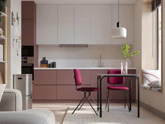 Стул ror, y, велюр, черный/пурпурный