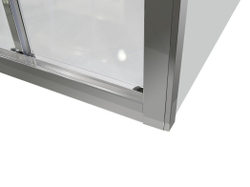 Душевой уголок дверь раздвижная 90x80 GROSSMAN GR-D90-P80Fa профиль хром стекло прозрачное 5 мм