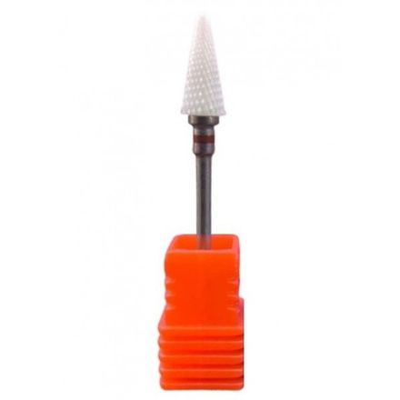 Nail Art Фреза керамическая Конус для снятия гель лака, красная