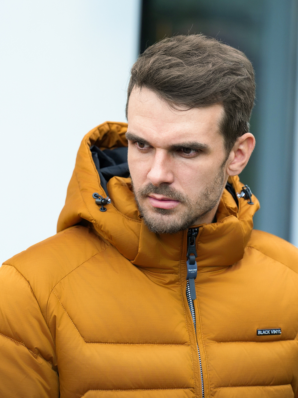 Куртка мужская зимняя цвета горчица