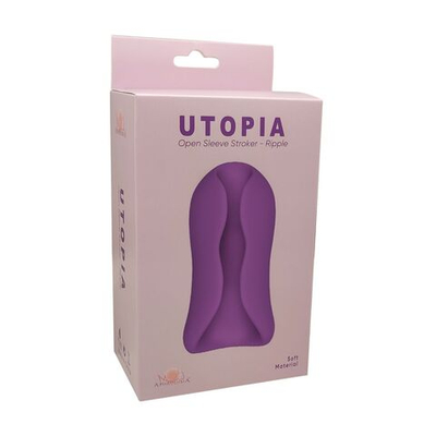 Фиолетовый мастурбатор открытого типа Utopia Ripple (Цвет: фиолетовый)