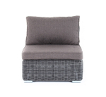 "Лунго" модуль диванный прямой с подушками, цвет графит