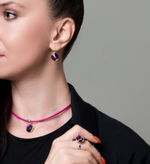 Серьги Fiore Luna Amethyst A1902.M11 V/S