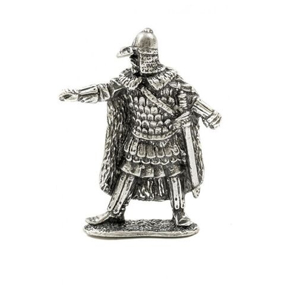 Фигурка Рыцари "Воевода" олово. Игрушка литая металлическая 54 мм (1:32)