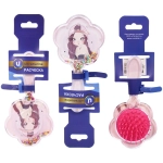 Расческа массажная детская «ФРАТТИ БУМ», девочка Алиса, форма цветочек, 16*8см (блистер Ультрамарин)