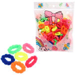 Резинки для волос 100шт «МИНДАЛЬ», цвет микс, d-2см