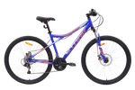 Велосипед 27,5" Stark'24 Slash 27.1 D р.16" насыщенный синий/мятный, красный