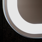 Зеркало с подсветкой Давид ,80х55 см (сенсорный выключатель, холодный свет 6000К )