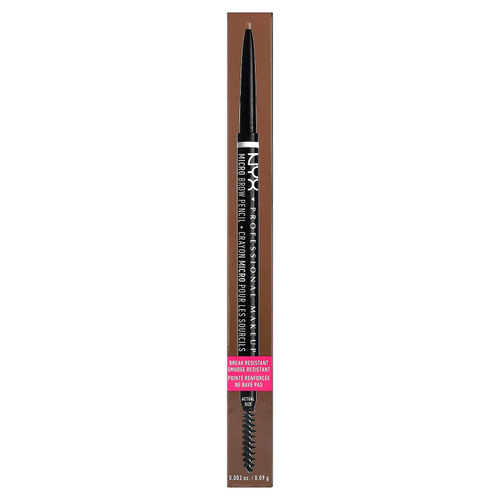 NYX Professional Makeup, Micro Brow Pencil, оттенок серо-коричневый, 0,09 г (0,003 унции)
