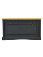 Скамья в прихожую Неаполь из сосны, 93х50х39 см, серый антик