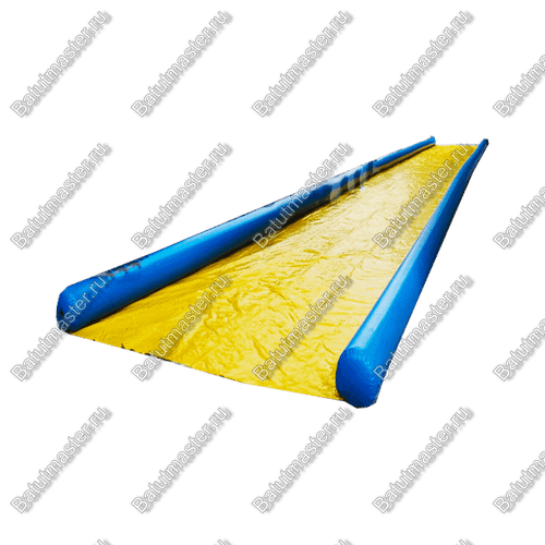 Водная горка без надувного дна, герметичная ТУРБО "Слайд", 50*4*0,5 м