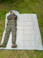 Спальный мешок одеяло Balmax camping plus series - 0 Олива