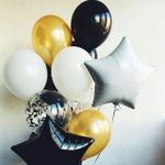 Шар (18"/46 см) Звезда, Белый 1 шт.