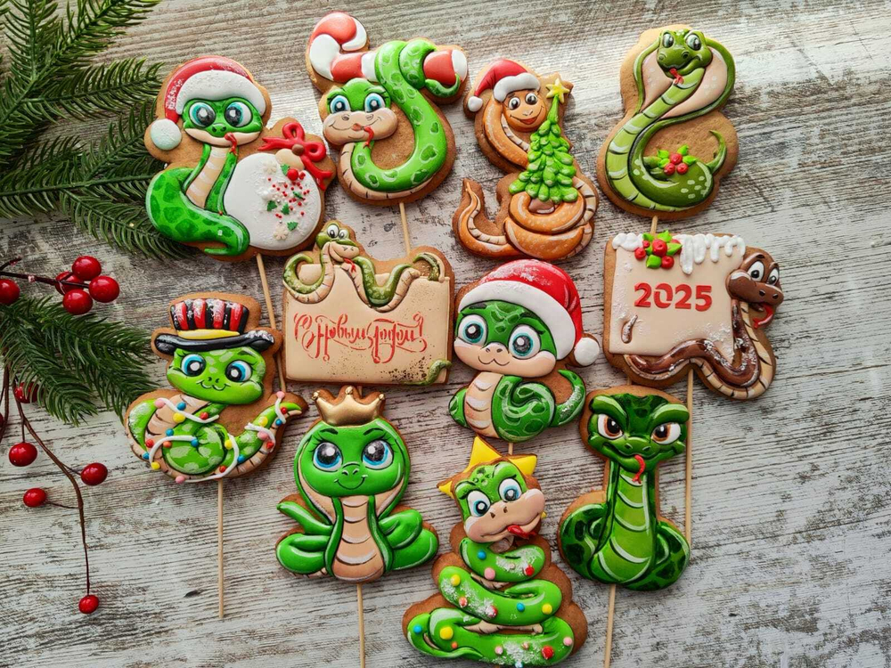 Топпер Пряничный (Россия) НОВОГОДНИЙ в ассортименте