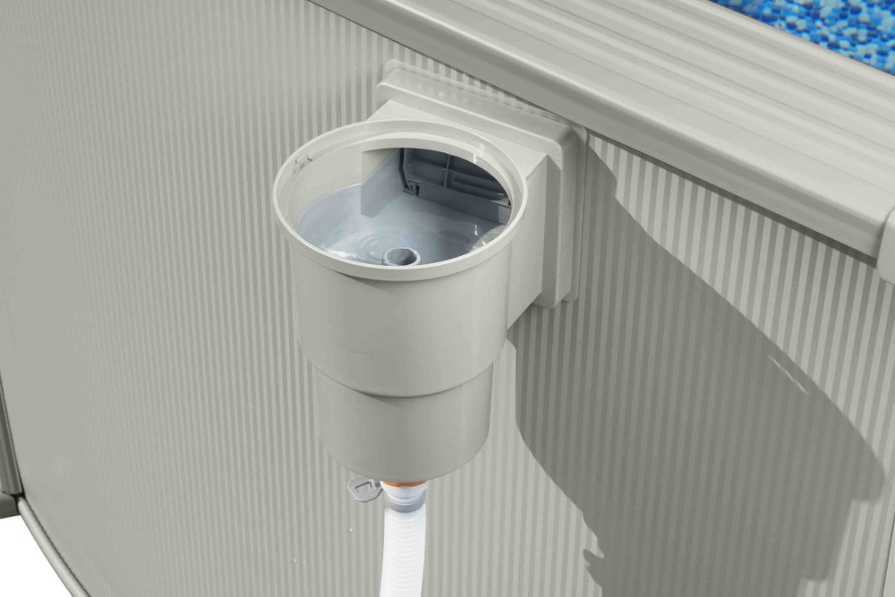 Стальной бассейн Bestway Hydrium Pool Set 300х120 см + песочный ф/насос 3028 л/ч, лестница, тент, подстилка (56566 BW)