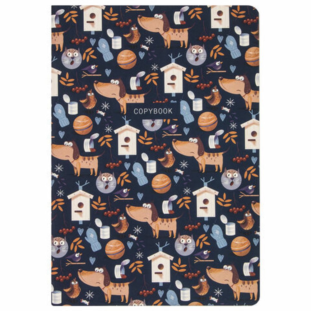 Тетради 40 л. в клетку обложка SoftTouch, НАБОР 3 шт., бежевая бумага 70 г/м2, сшивка, А5 (147х210 мм), PATTERN, BRAUBERG, 403792