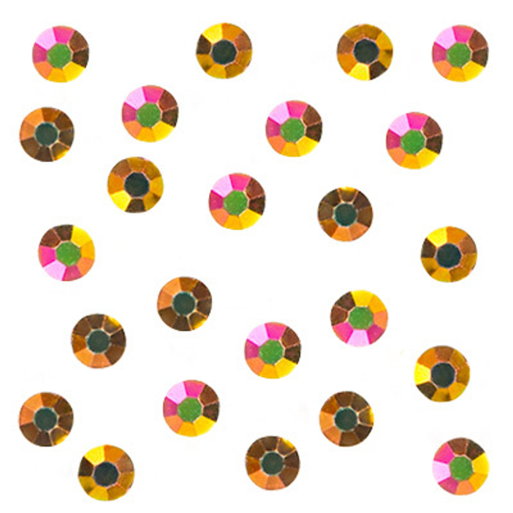 Стразы Swarovski Aurora Тоpаz AB, 100шт