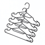 Комплект вешалок для легкой одежды slim р.46 (черный)