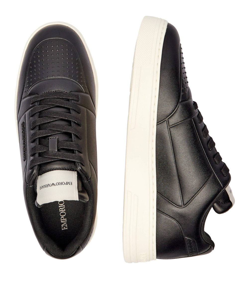 Кожаные кроссовки Emporio Armani - черный(X4X677 XF805)