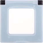 Рамка с защитной крышкой IP44 антрацит Inspiria Legrand