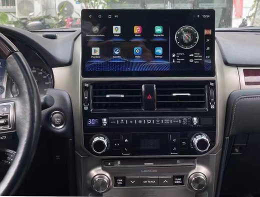 Магнитола для Lexus GX460 2009-2019 - Carmedia ZH-L1220 монитор 12.3" на Android 12, CarPlay, 4G SIM-слот, 8/128Гб