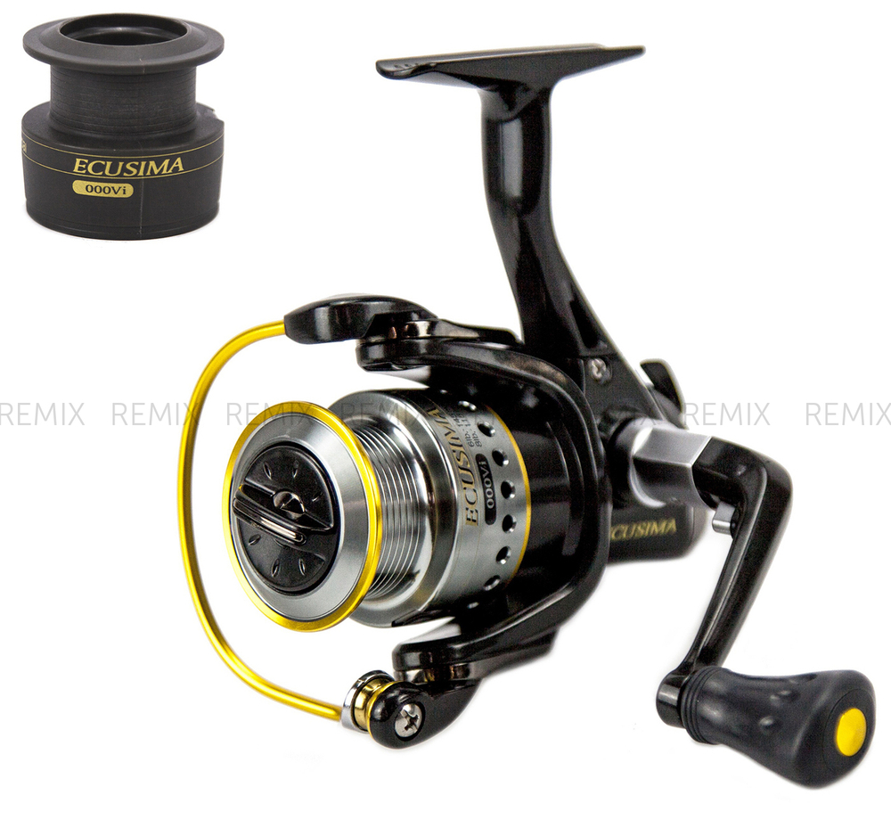 Катушка Ryobi Ecusima 2000 2 шпули металл/графит (4+1; 5.0:1) безынерционная рыбаловная