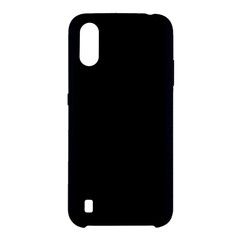 Силиконовый чехол Silicone Cover для Samsung Galaxy A01 (Черный)