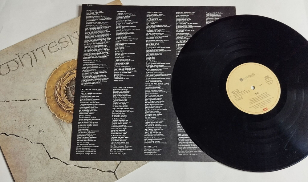 Винтажная виниловая пластинка LP Whitesnake 1987 (Holland 1987) EX