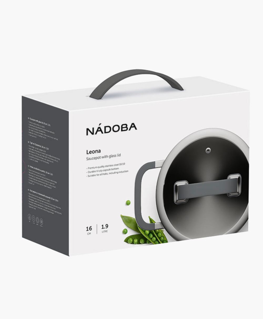 КАСТРЮЛЯ С КРЫШКОЙ LEONA 16 СМ (1,9л)