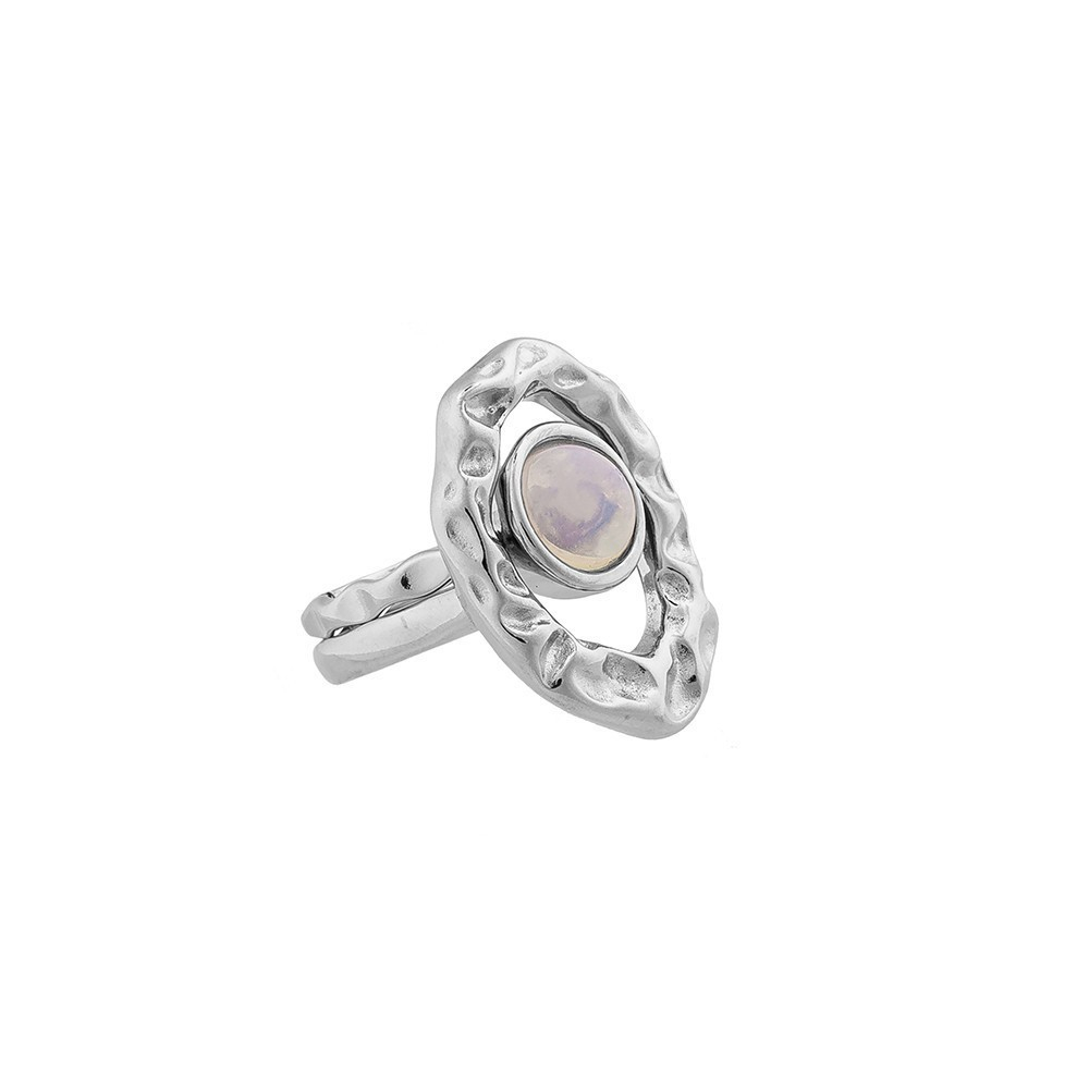 Кольцо двойное Possebon Opaline 16.5 мм K7158.25/16.5 BW/S