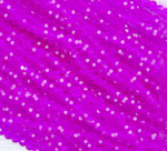 БШ014НН4 Хрустальные бусины "32 грани", цвет: малиновый прозрачный, размер 4 мм, кол-во: 95-100 шт.