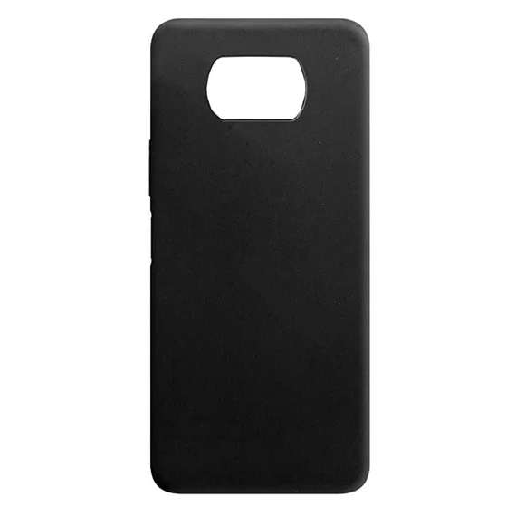 Силиконовый чехол для Xiaomi Poco X3 (Черный)