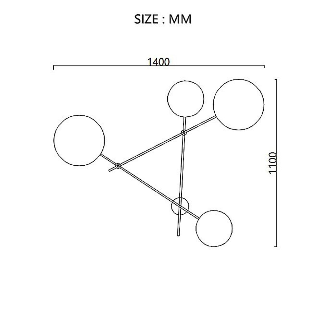 Накладной светильник Imperiumloft Iride Bernhardt DOTS-201