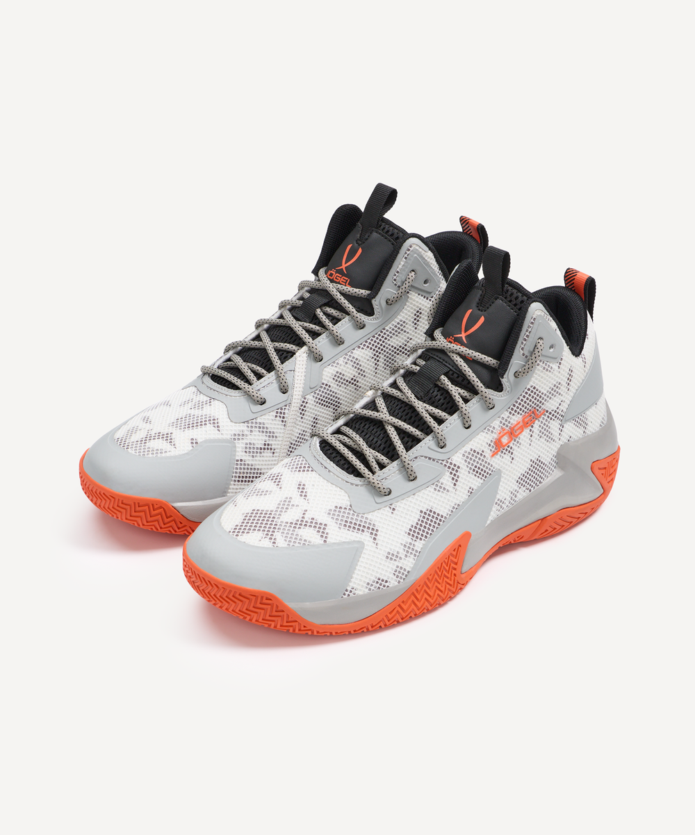 Кроссовки баскетбольные JÖGEL Playmaker, серый/оранжевый