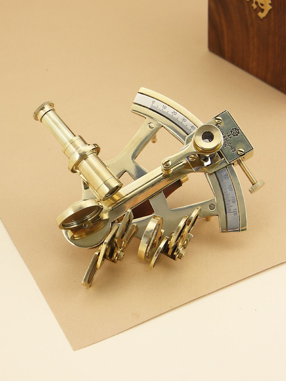 Nautical Морской секстант в деревянном футляре