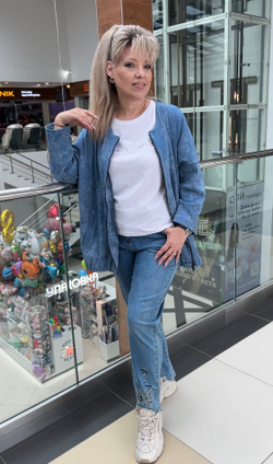 Жакет из микро-вельвета