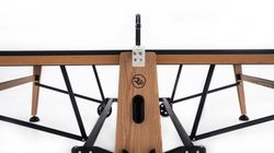 Теннисный стол складной для помещений "RASSON PREMIUM T01 Indoor" (274 х 152,5 х 76 см, натуральный дуб) с сеткой