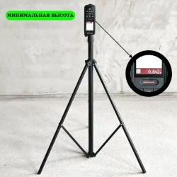 Штатив 3 м (до 340 см) с поворотной головой 360, адаптером 1/4 на 5/8 и чехлом в комплекте