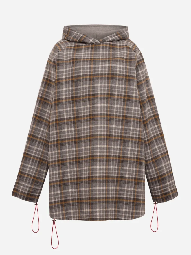 Худи-перевертыш серое