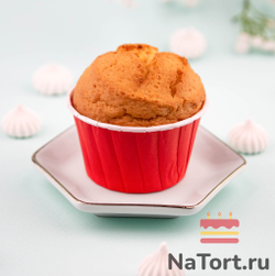 Формы бумажные с ламинацией «Маффин» 50х40 мм (Красный) 100 шт