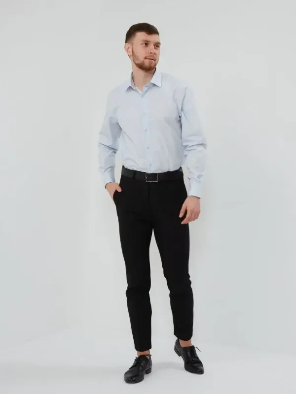 Рубашка классическая CLASSIC FIT с длинным рукавом, светло-голубая