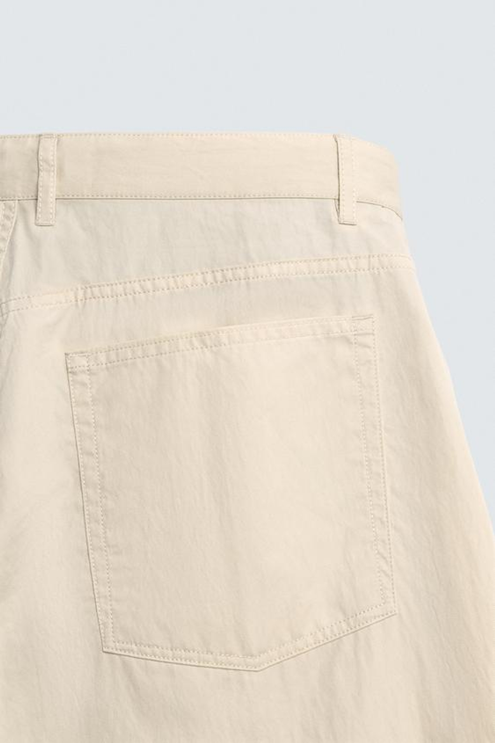 ZARA БРЮКИ CURVED FIT, ЭКРЮ